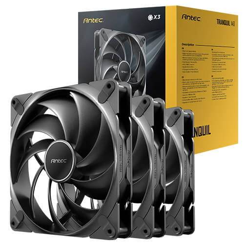 Antec Tranquil 140mm PWM Case Fans – 3 Pack