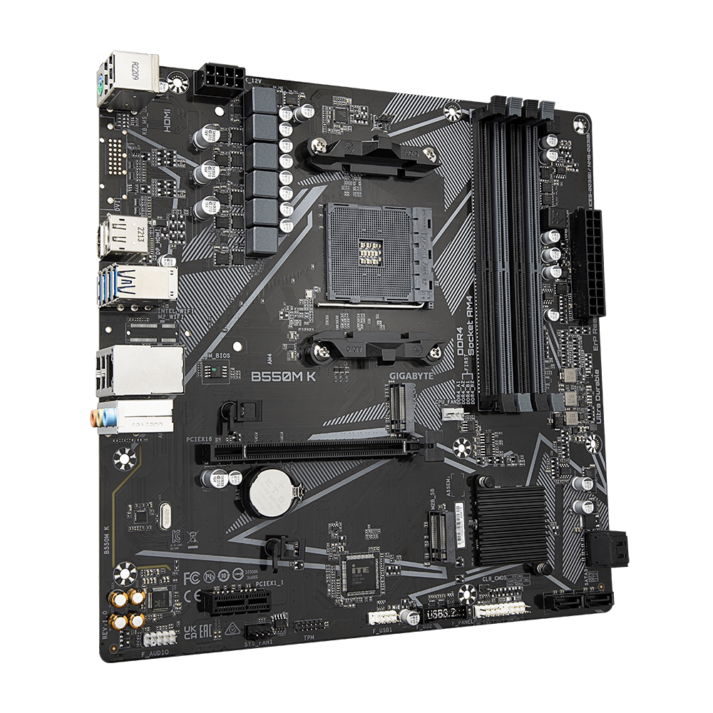Gigabyte GA-B550M-K AM4 Micro-ATX Motherboard