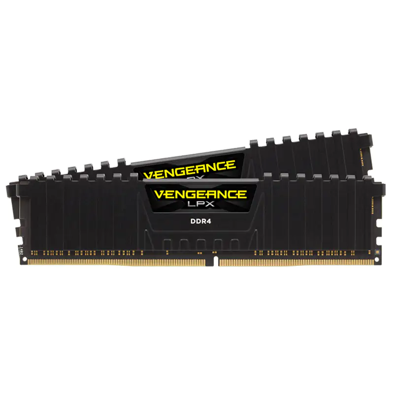 Corsair VENGEANCE® LPX 32GB (2x16GB) DDR4 3200MHz C16 Desktop Memory Kit – Black