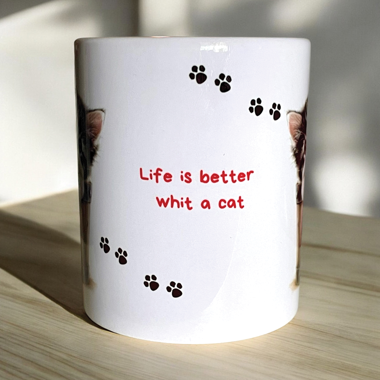 Tazza in ceramica personalizzata con stampa a sublimazione fronte retro