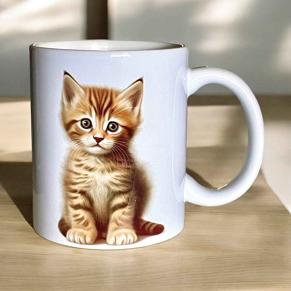 Tazza in ceramica personalizzata con stampa a doppia parete e a sublimazione posteriore
