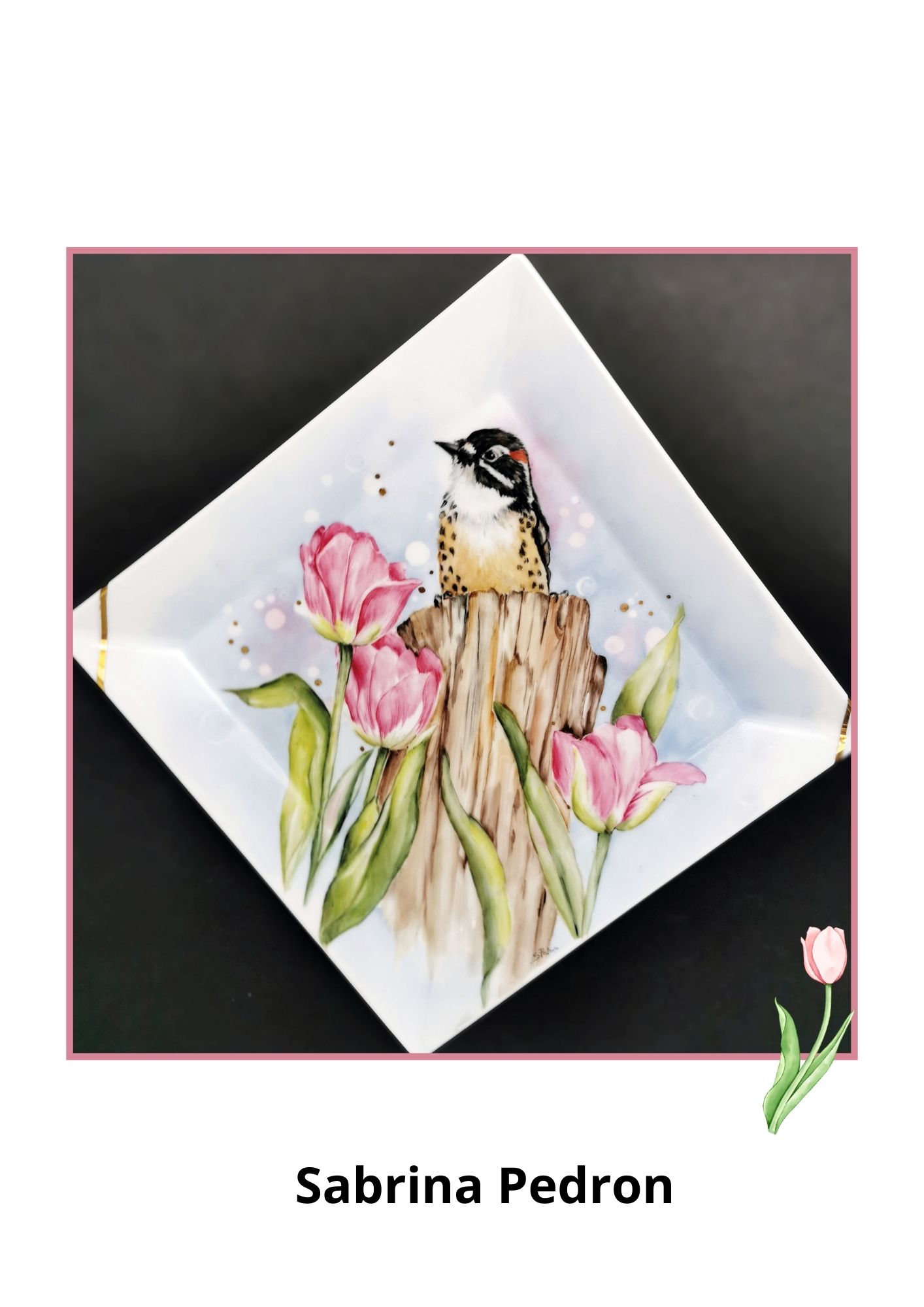 Pic et tulipes
