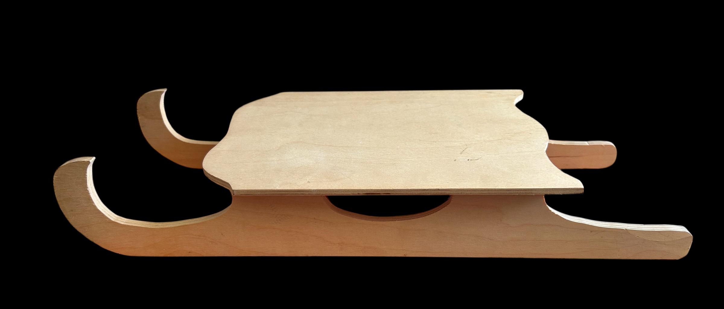 Slitta in legno 