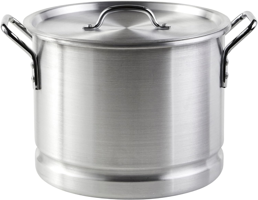 16 Quart Aluminum Cooking Steamer Pot for Seafood and Tamales