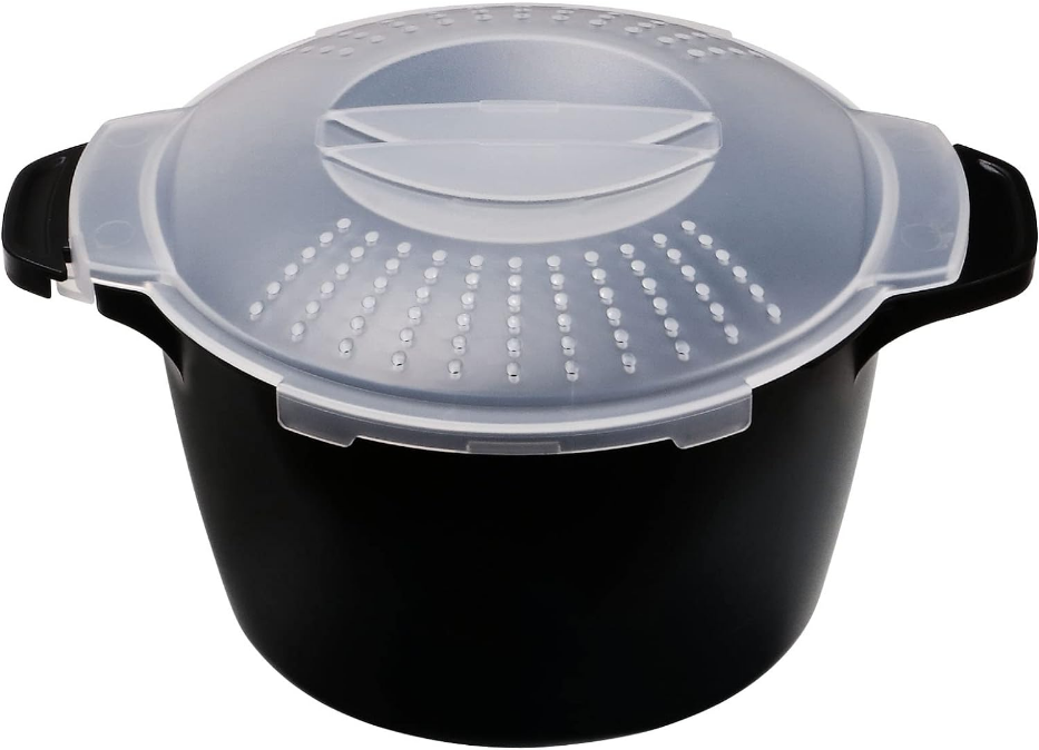 Professional Large Micro Cookware 2 Quart, Microwave Steamer for Vegetables, Cooker for Microwave - BPA Free, Dishwasher Safe