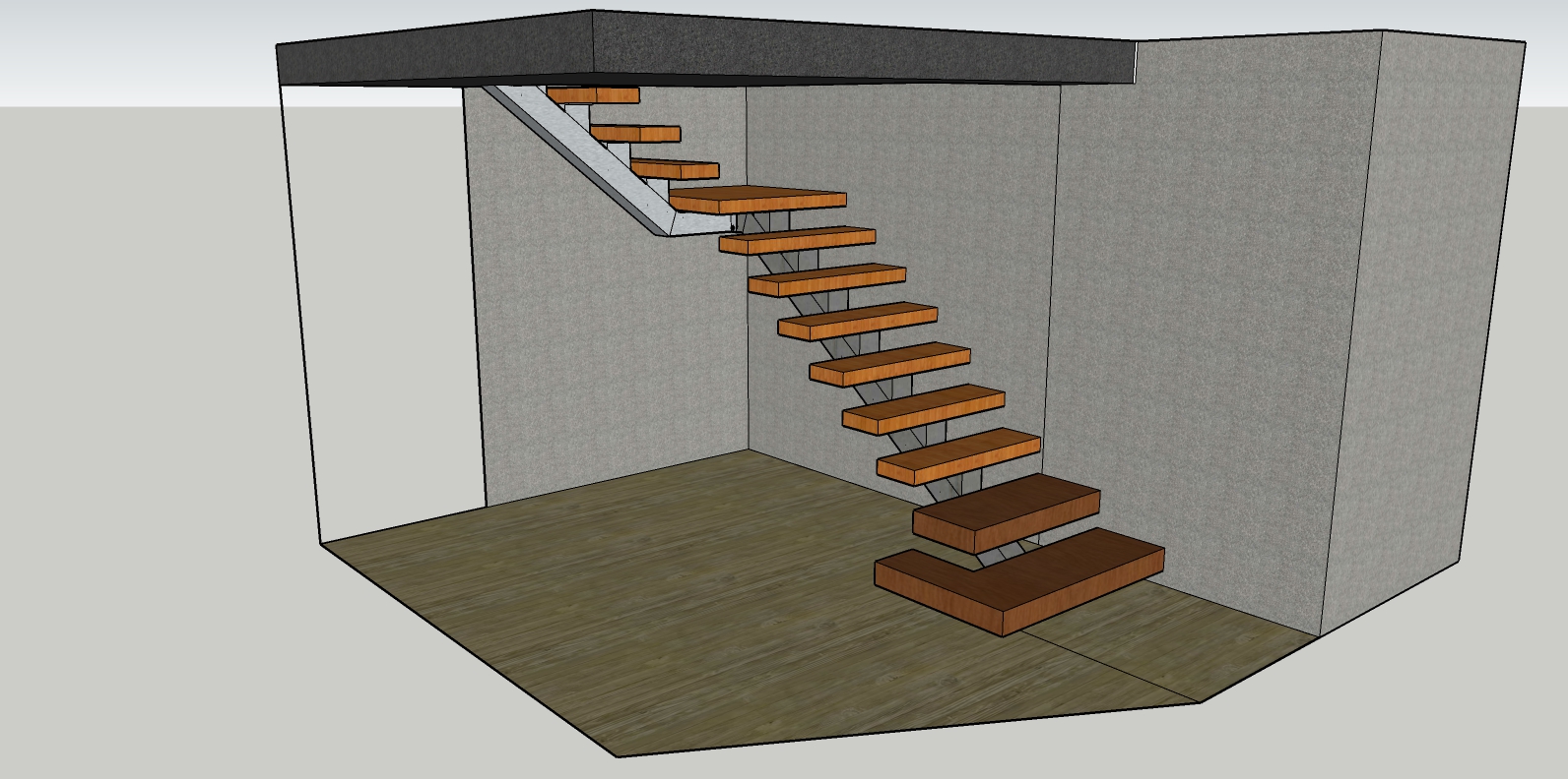 "Szkt" lépcső - Scară "Cat"  - "Cat" staircase 