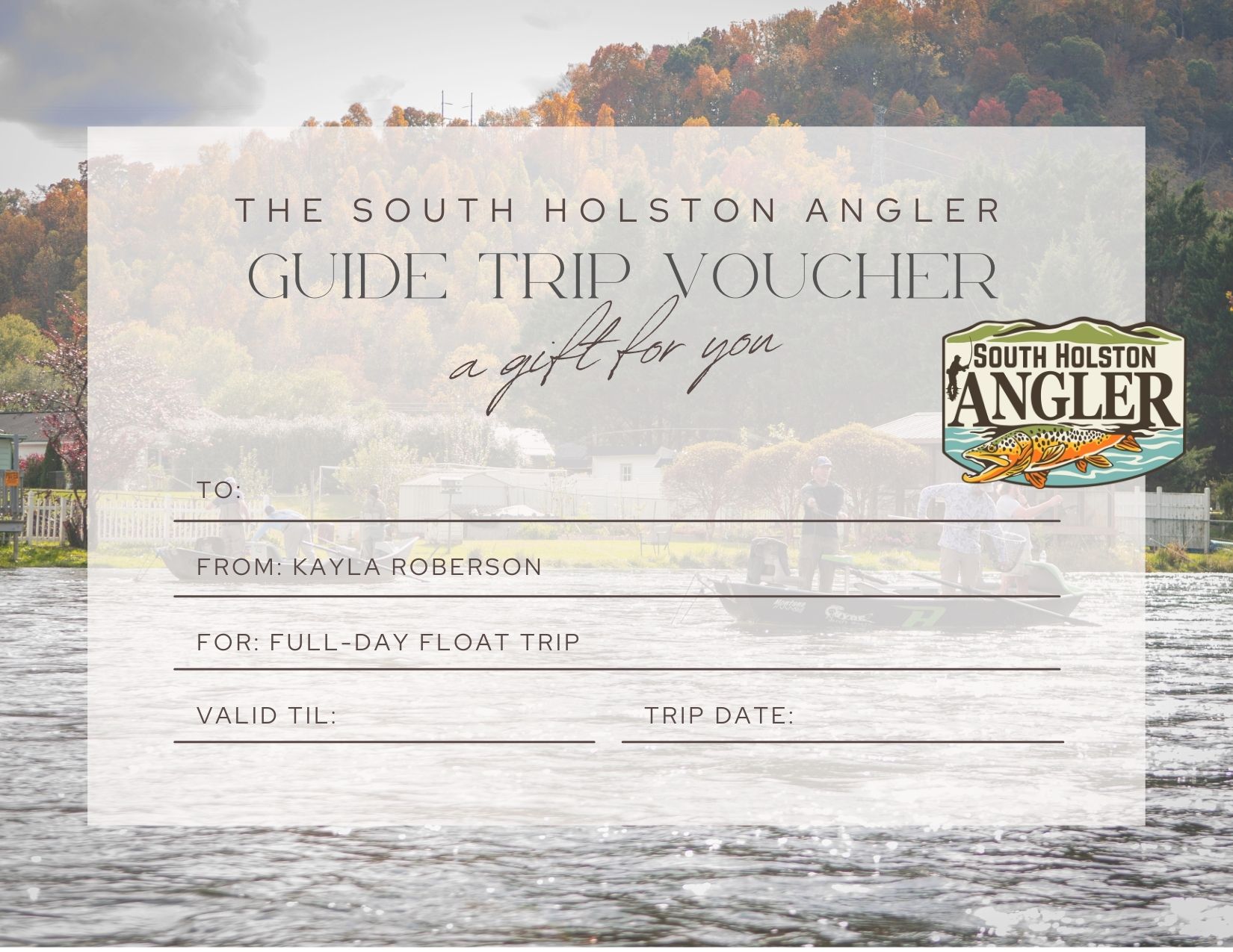 Gift Certificate for a Full Day of Fishing