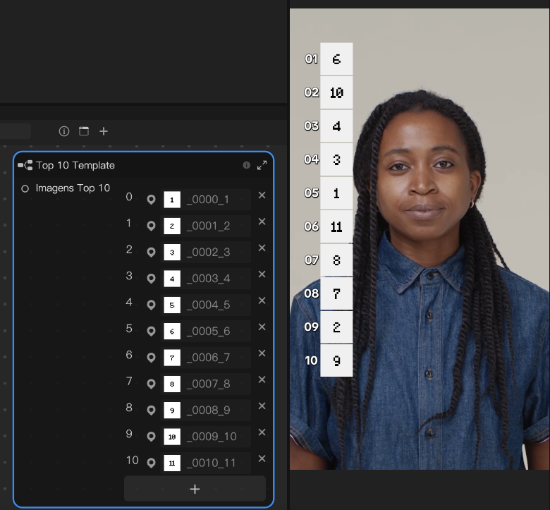 Customizable Blind Ranking Top 10 Template for Creators