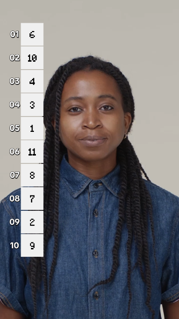 Customizable Blind Ranking Top 10 Template for Creators