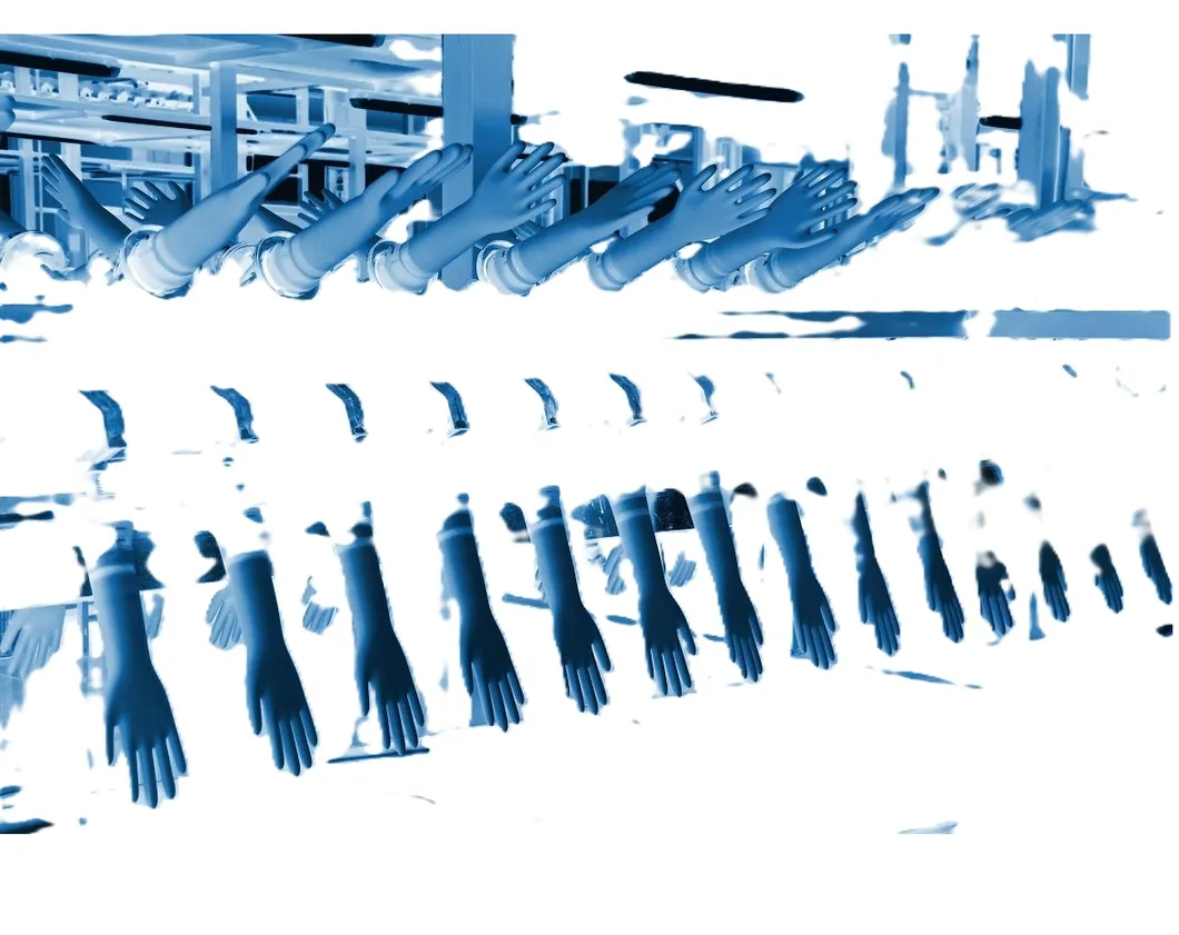 Blue Nitrile Gloves Making Machine