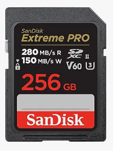 SanDisk Extreme PRO SDXC 256GB Memory Card