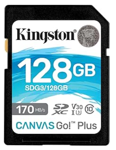 Kingston 128GB SDXC Canvas Go! Plus Memory Card