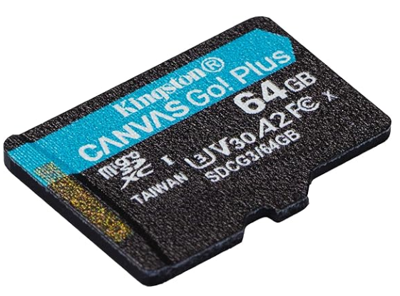 Kingston Canvas Go! Plus 64GB microSD Card