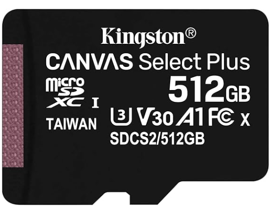Kingston Canvas Select Plus 512GB microSD Card