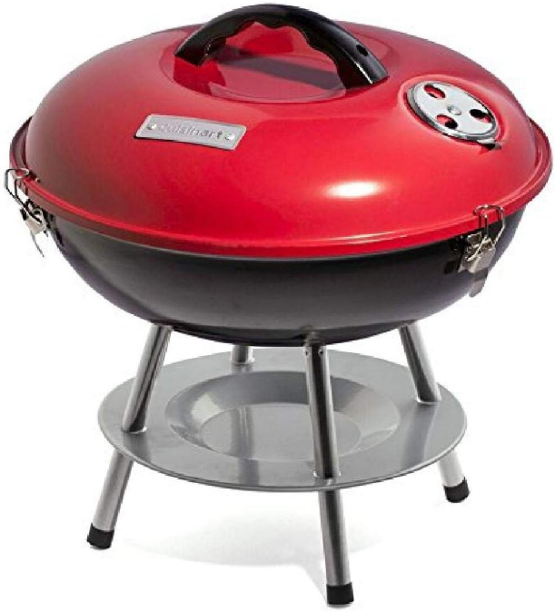 CCG190RB Inch BBQ, 14" x 14" x 15", Portable Charcoal Grill, 14" (Red)