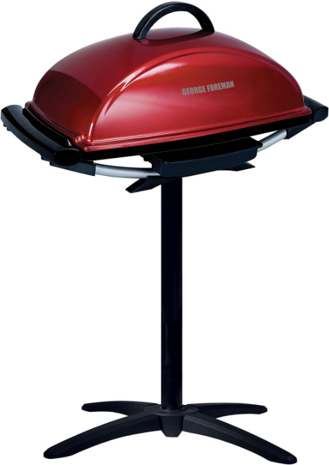 12-Serving Indoor/Outdoor Rectangular Electric Grill, Red, GFO201R