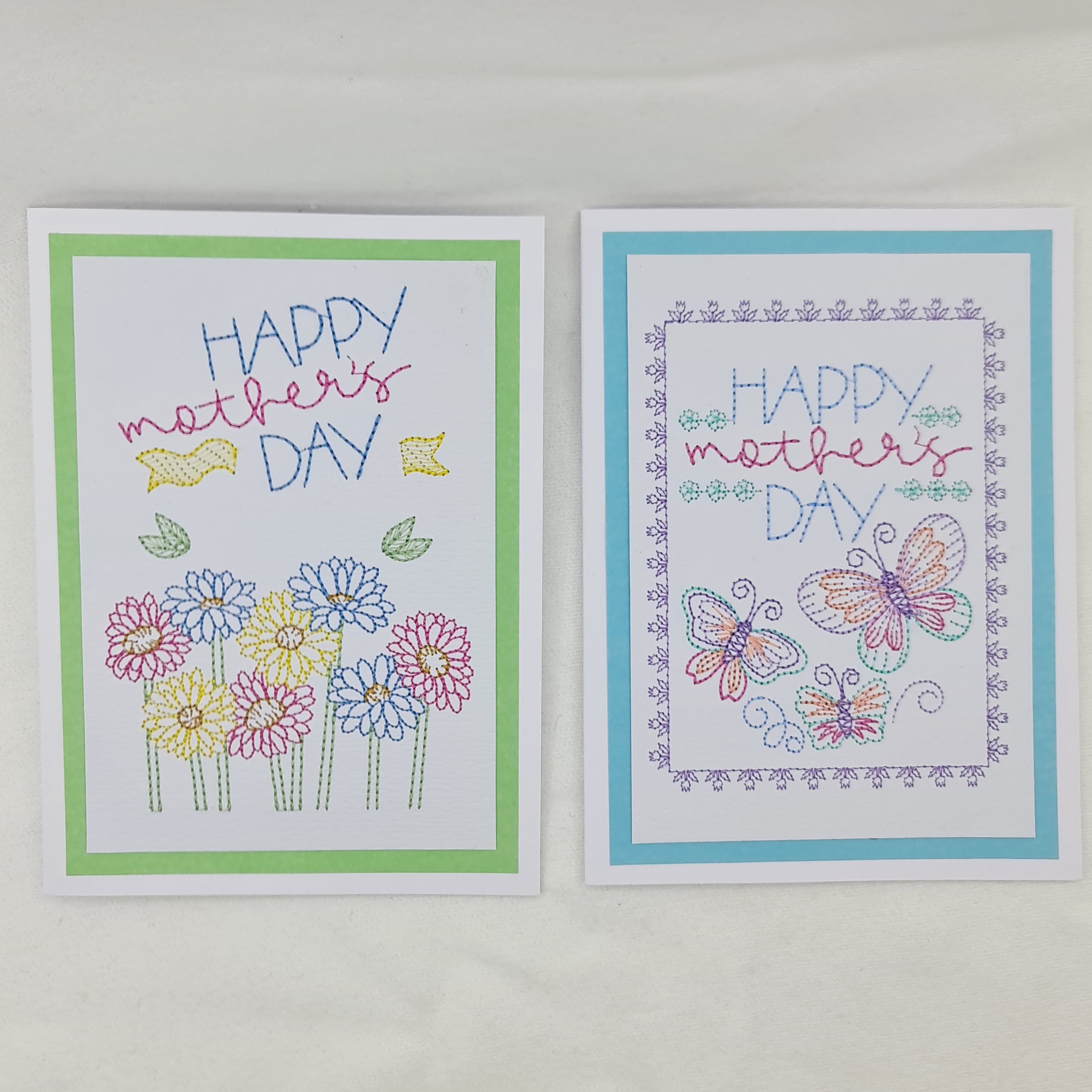 Embroidered Mothers Day card with Envelope