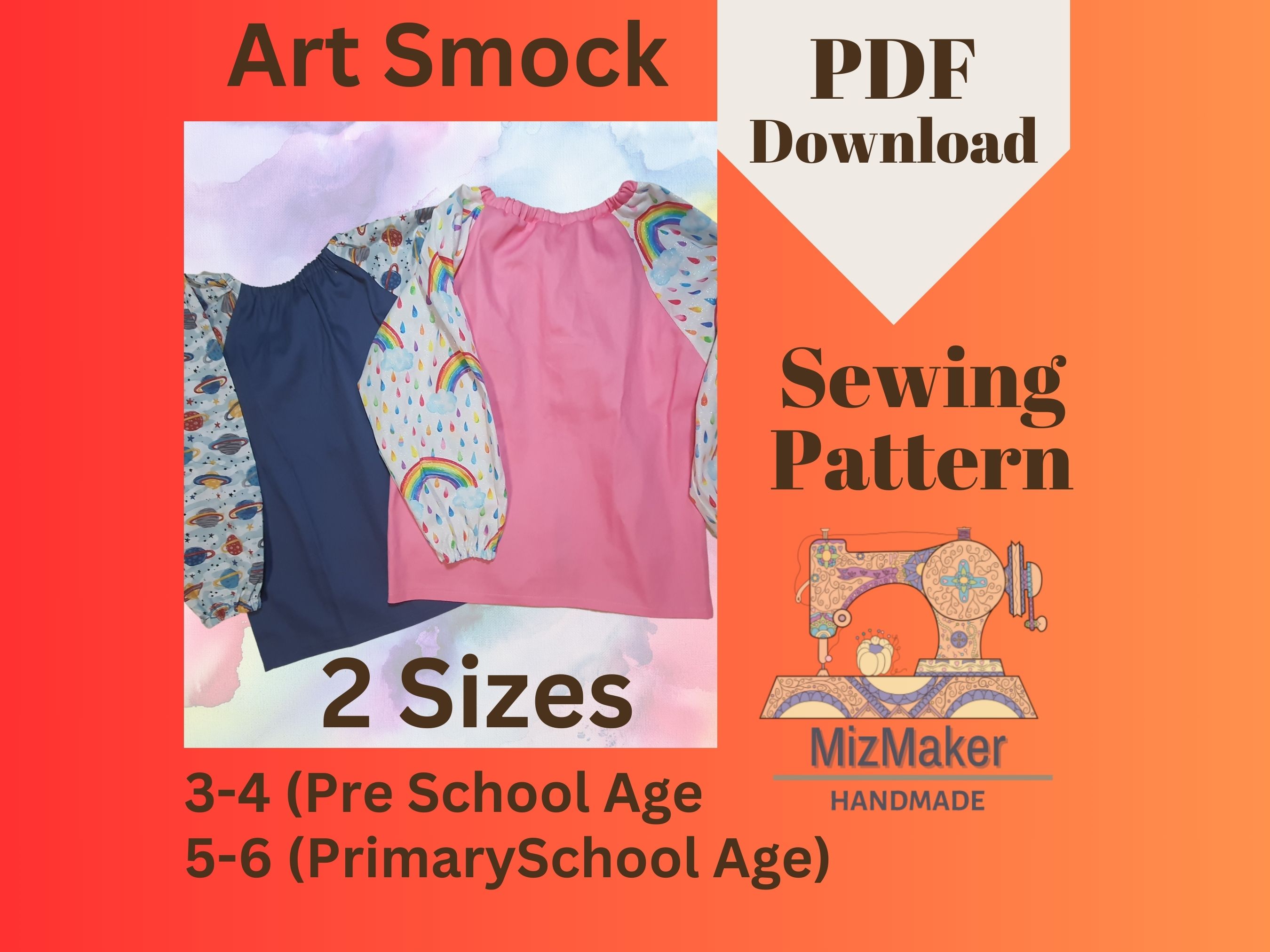 Art Smock Sewing Pattern