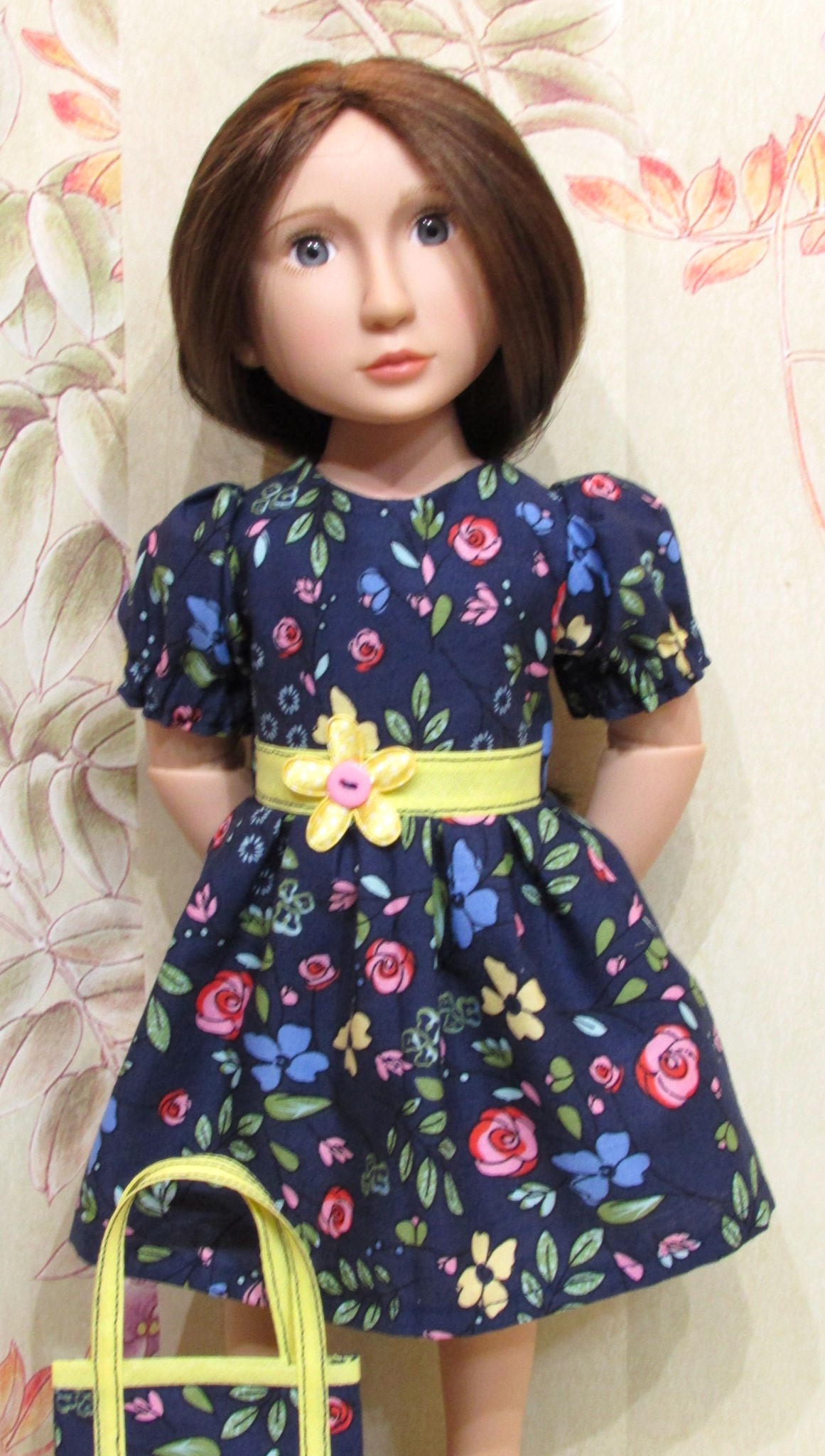 925   Midnight Flowers Dress and Bag