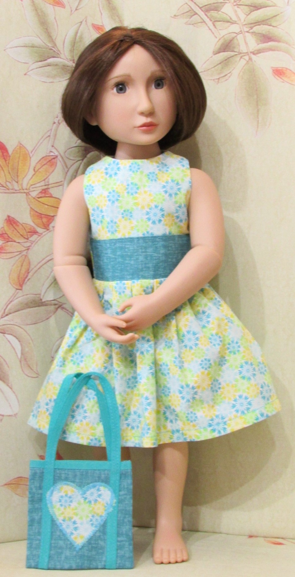 905    Spring Garden Flowers Dress and bag