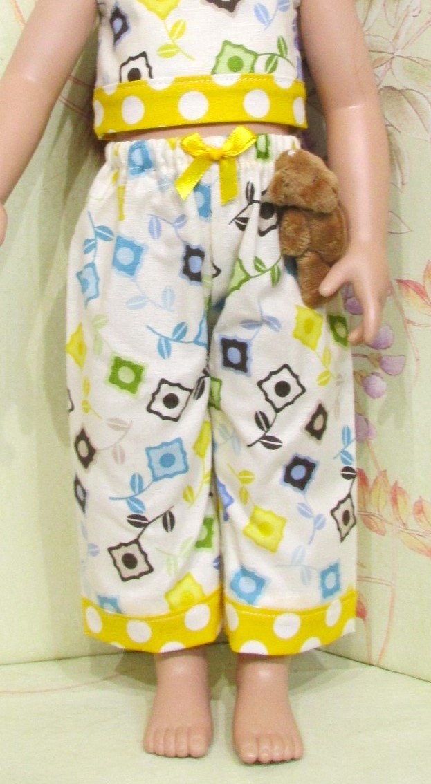 877  Bright Cropped PJs, pyjamas