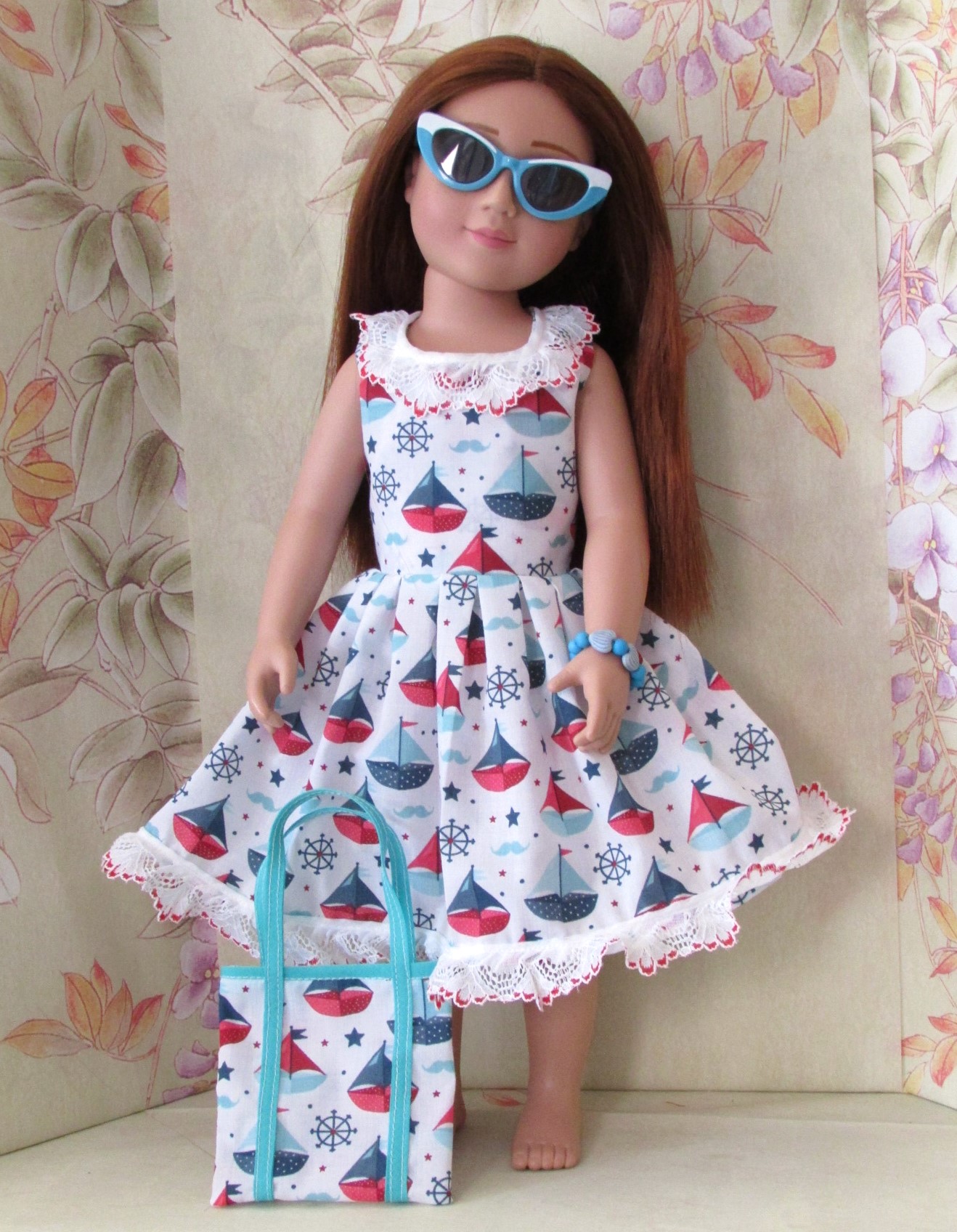 876  Seaside Dress, Sunglasses, Bag, Bracelet