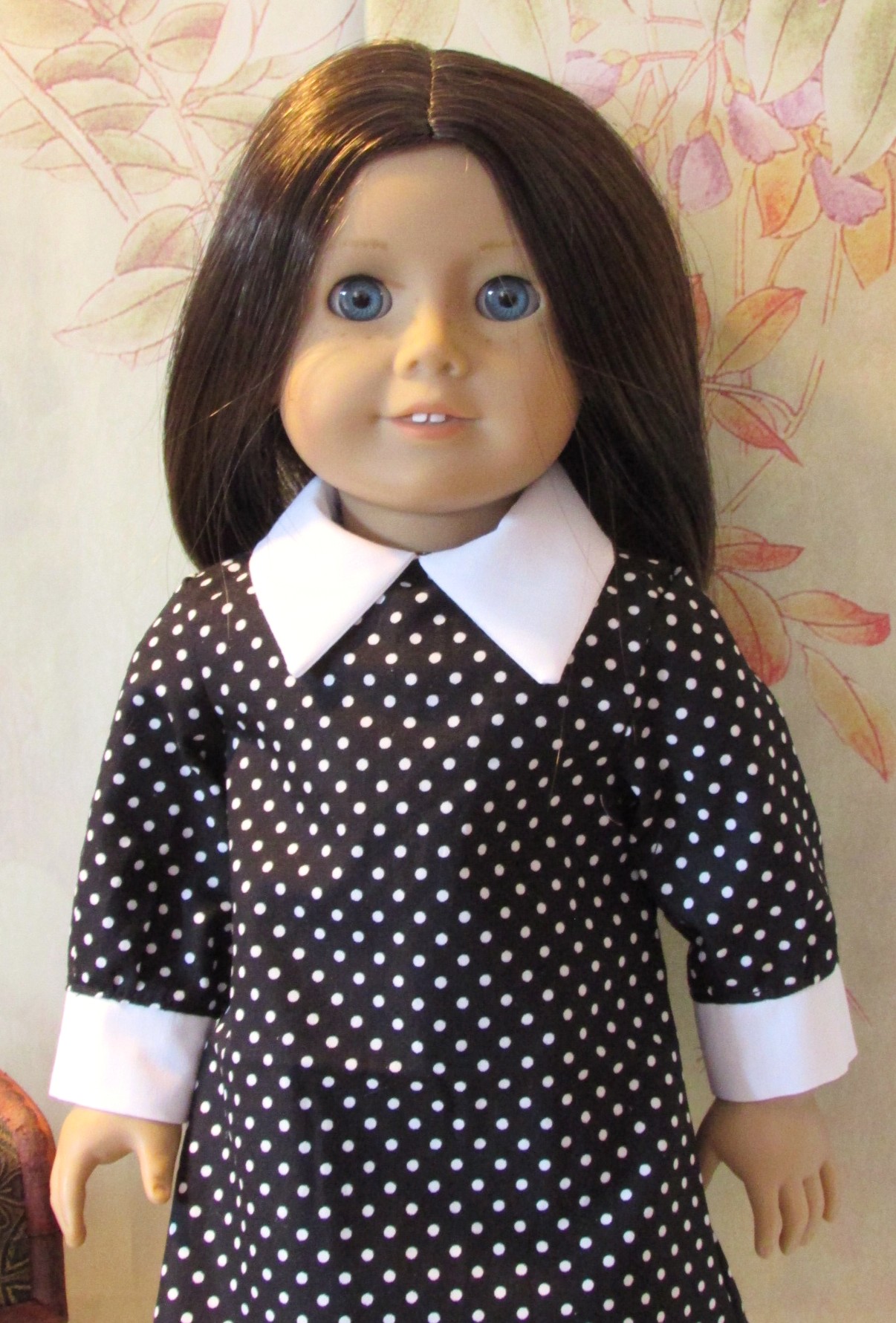 864   Wednesday Addams dress, ankle boots and treasure chest