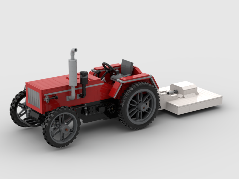 Bush Hog Add-On for Working Tractor MOC
