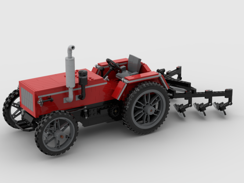Plow Add-On for Working Tractor MOC