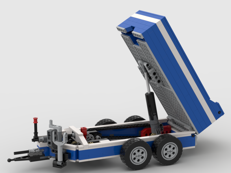 Dump Trailer Add-On for Working Tractor MOC