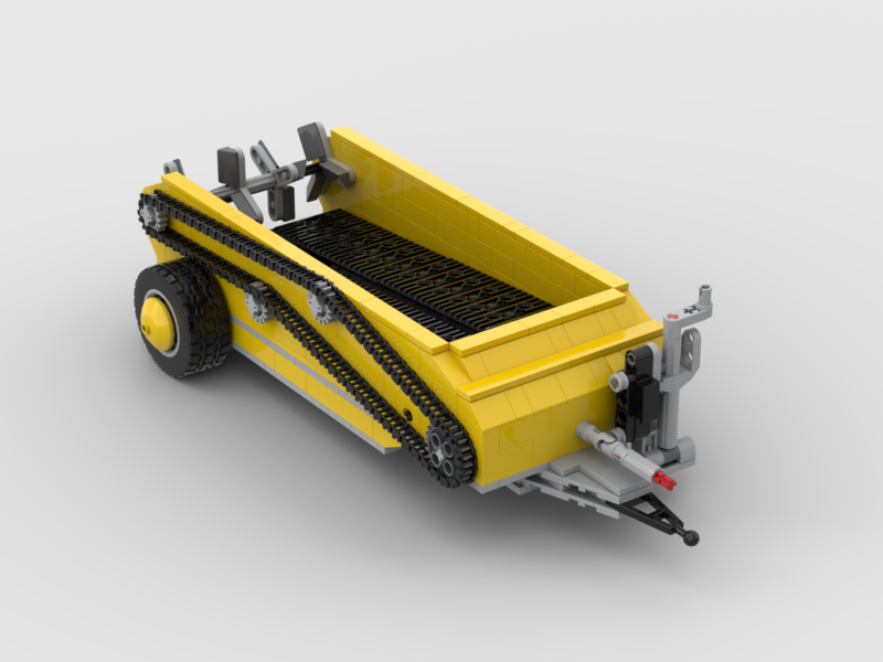Manure Spreader Add-On for Working Tractor MOC