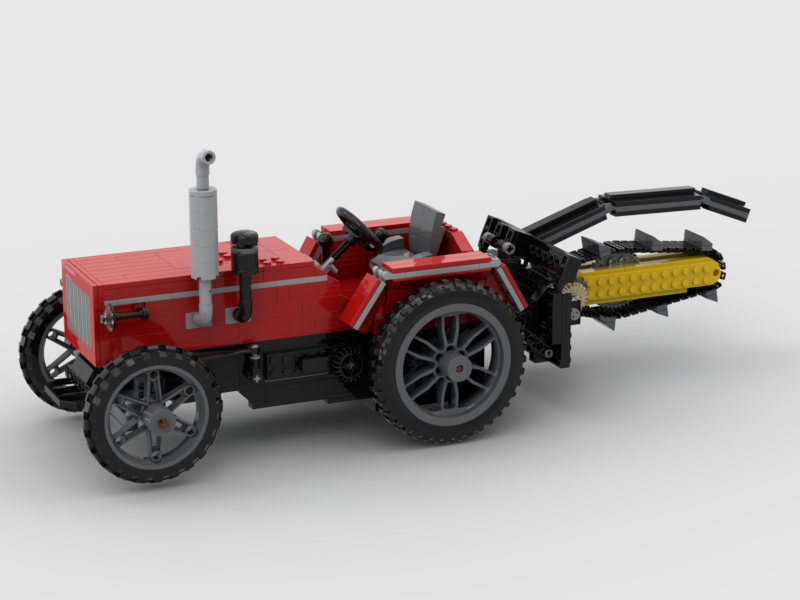 Trencher Add-On for Working Tractor MOC