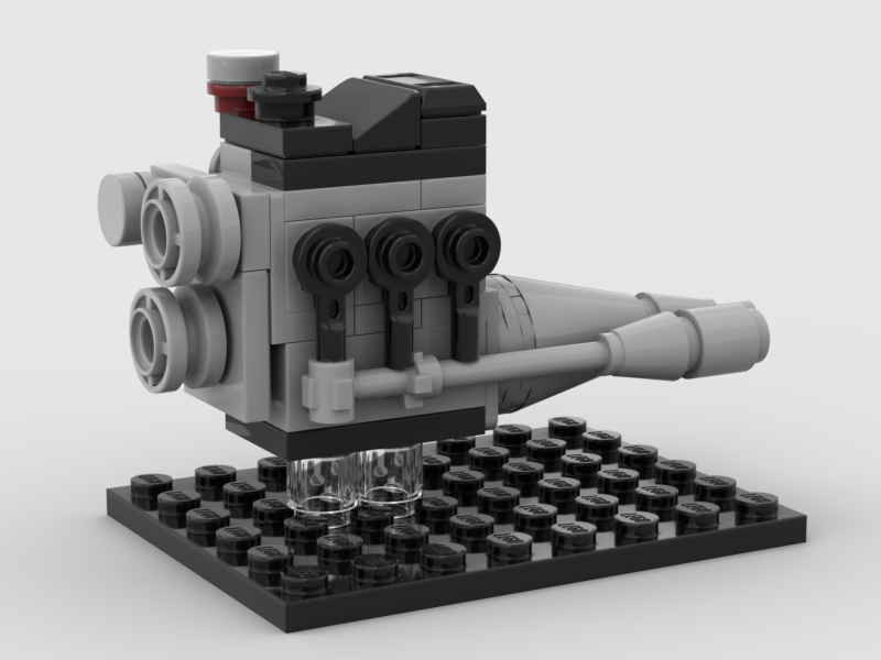 550cc I3 Engine MOC (Pigeon Engine)