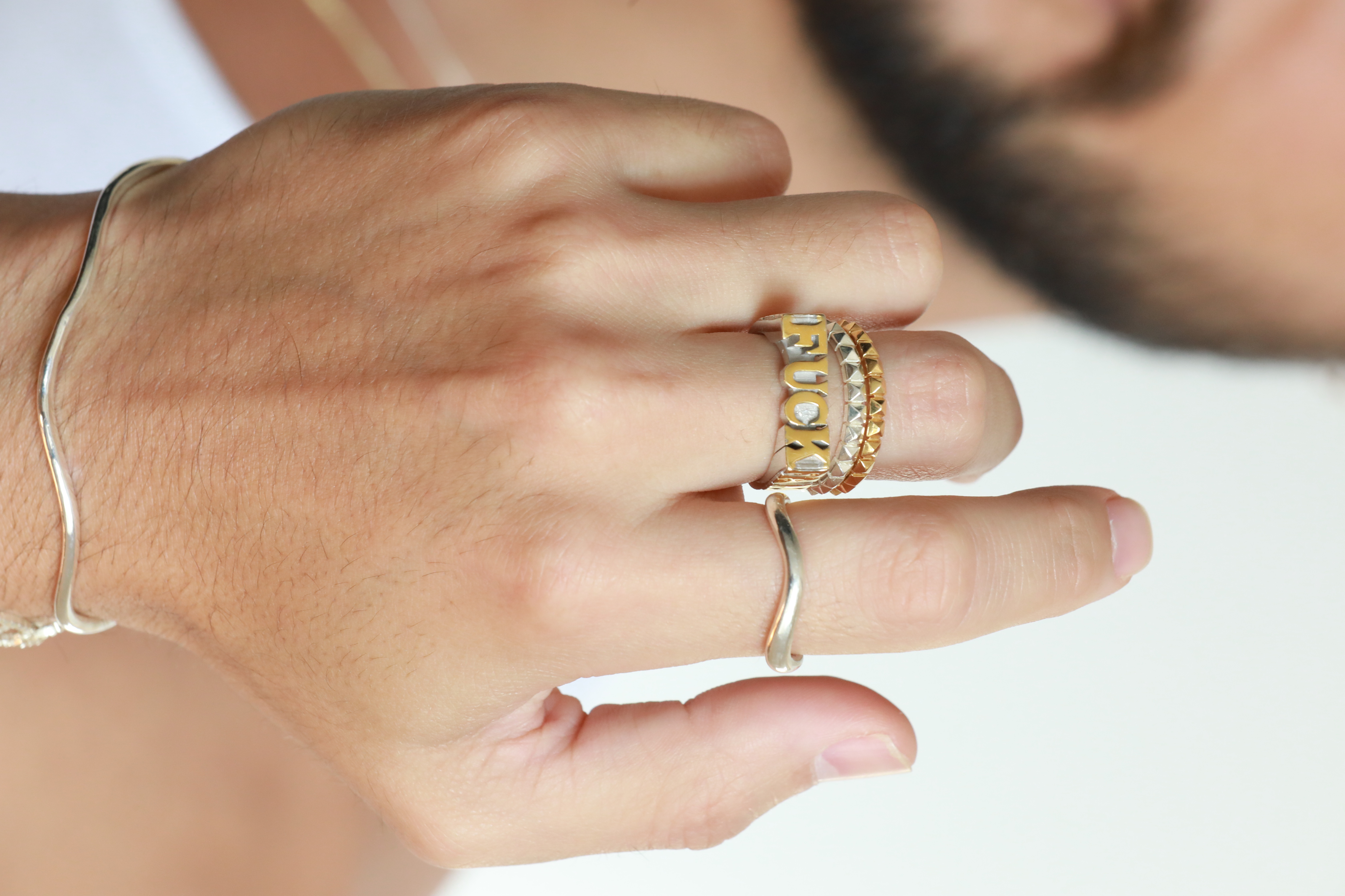Anel Spikes Ouro 18K