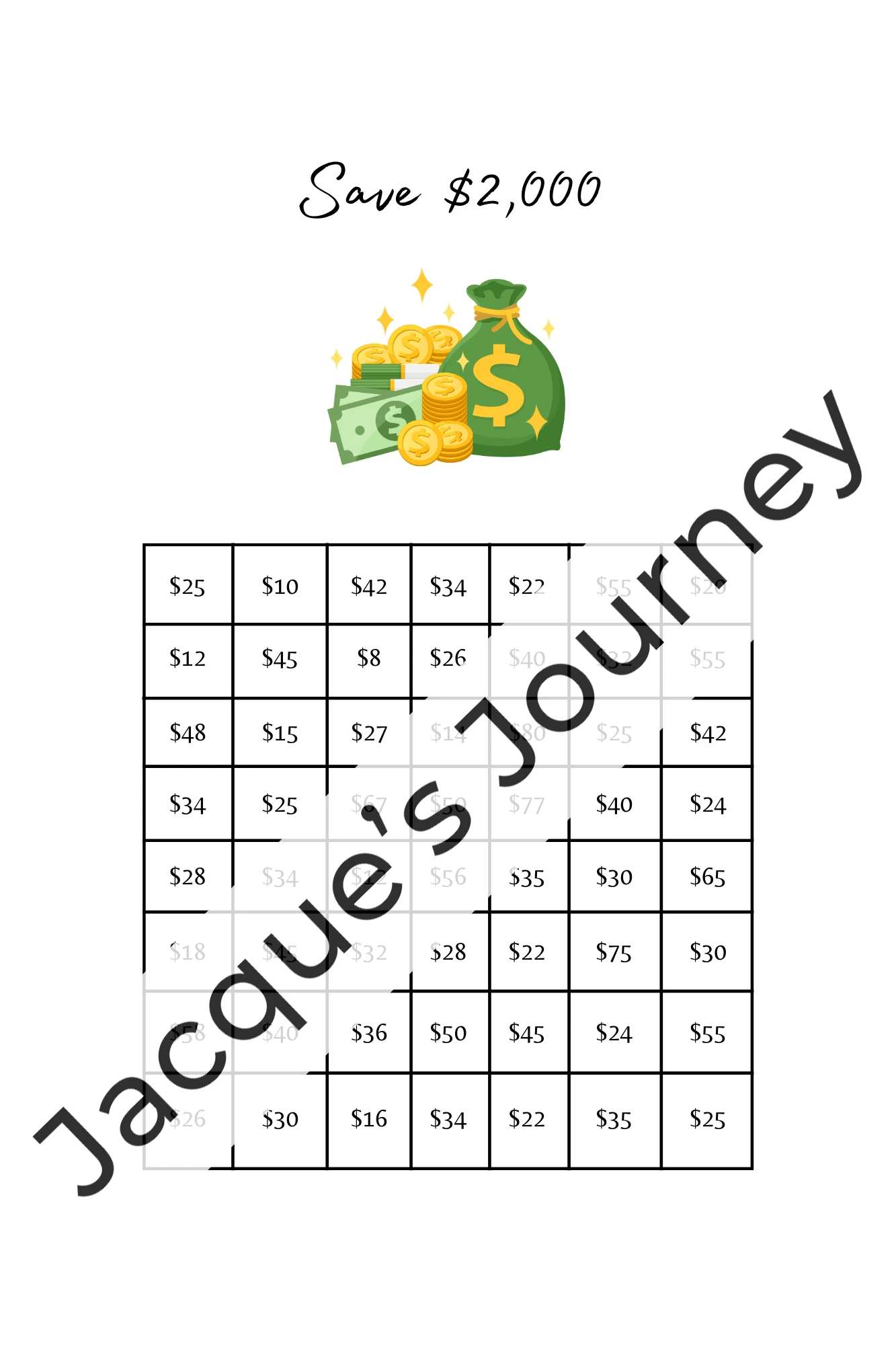 Save $2,000 Challenge