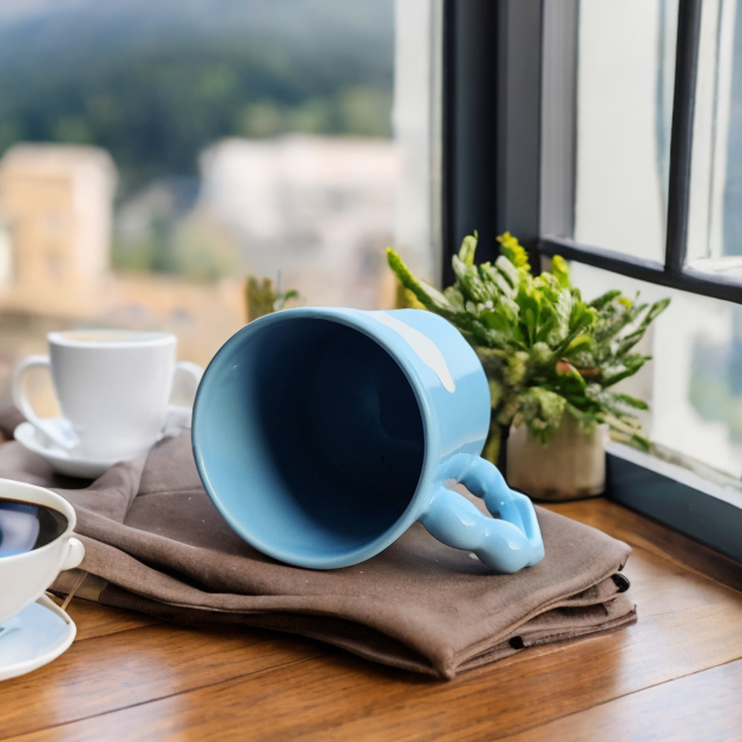 Ceramic Coffee Mug with Cloud Design