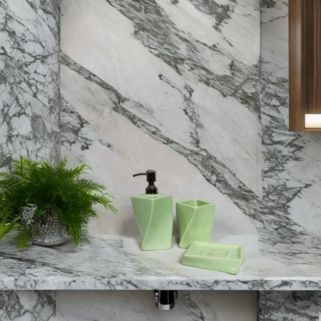 Luxury Green Ceramic Bath Set