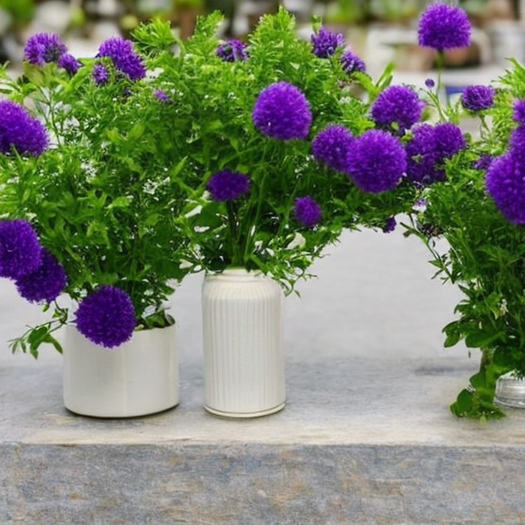 Glossy White Ceramic Flower Vase