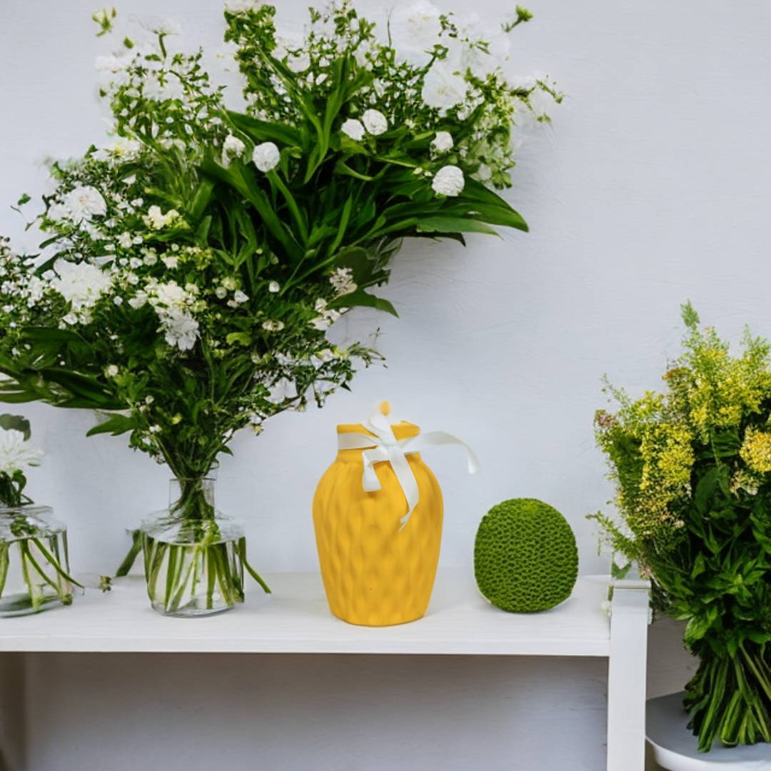 Luana Matt Vase (Yellow)