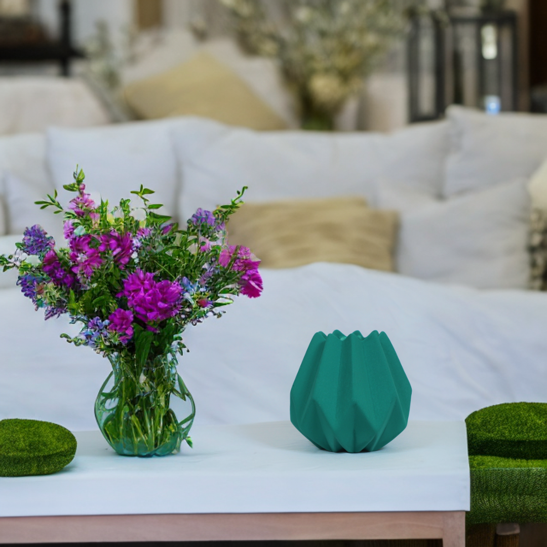 Green Nordic Matte Vase