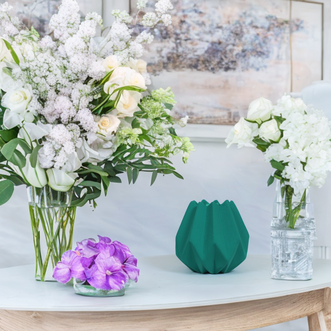 Green Nordic Matte Vase