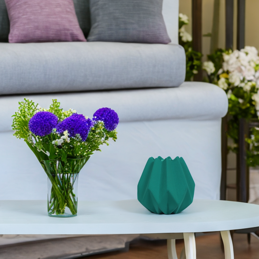 Green Nordic Matte Vase