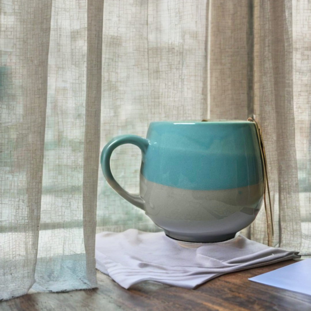 Ceramic Coffee Mug Color Dipped Print