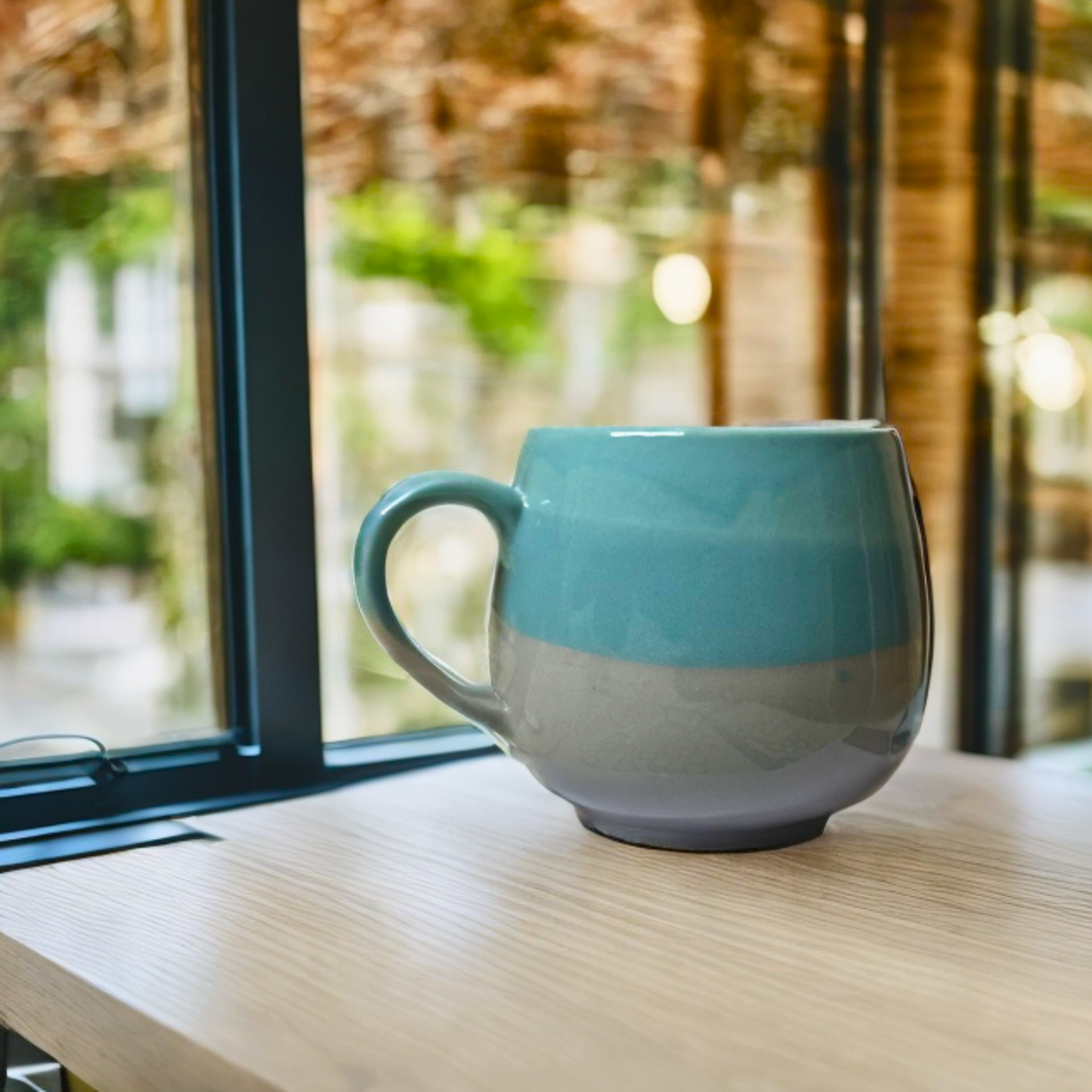Ceramic Coffee Mug Color Dipped Print