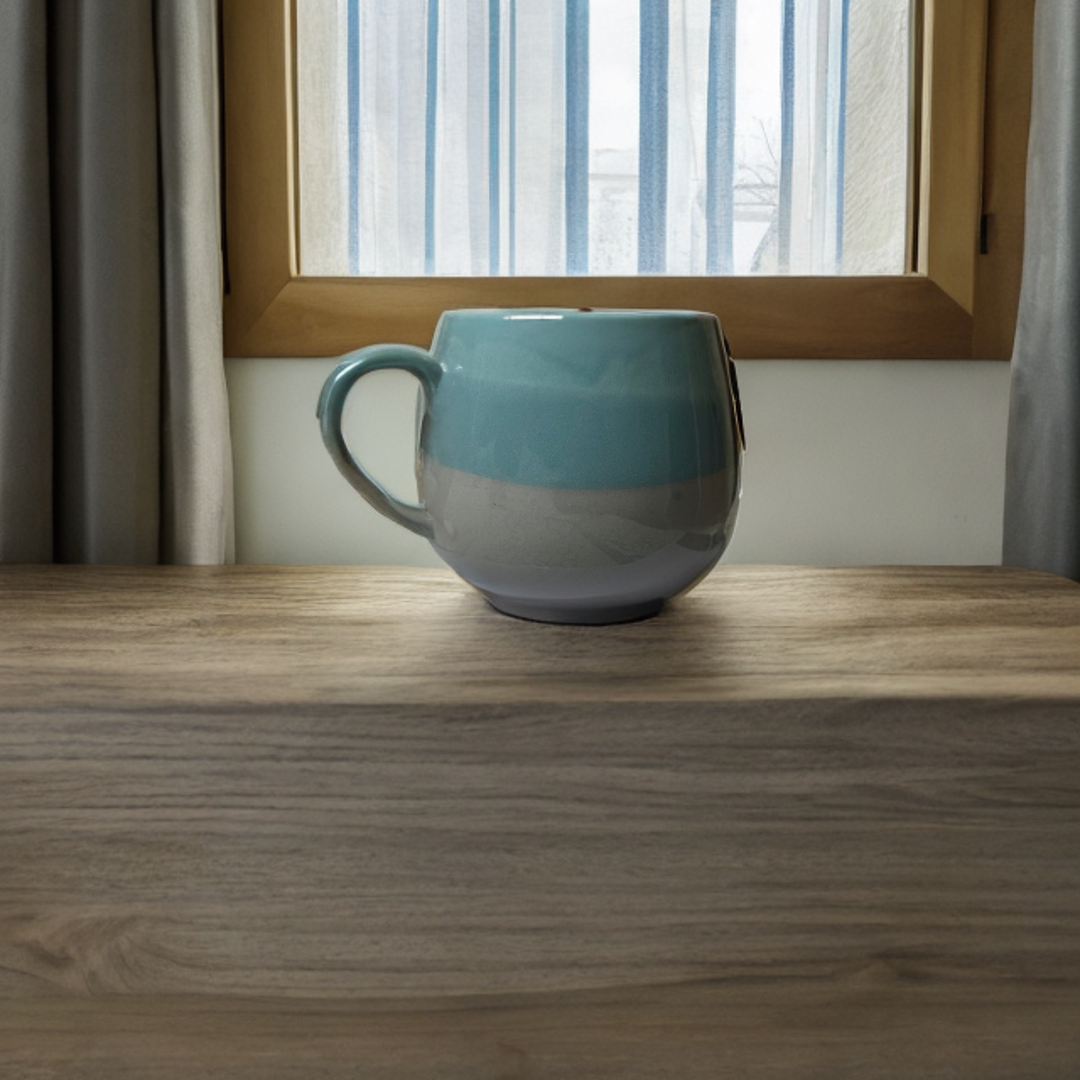 Ceramic Coffee Mug Color Dipped Print