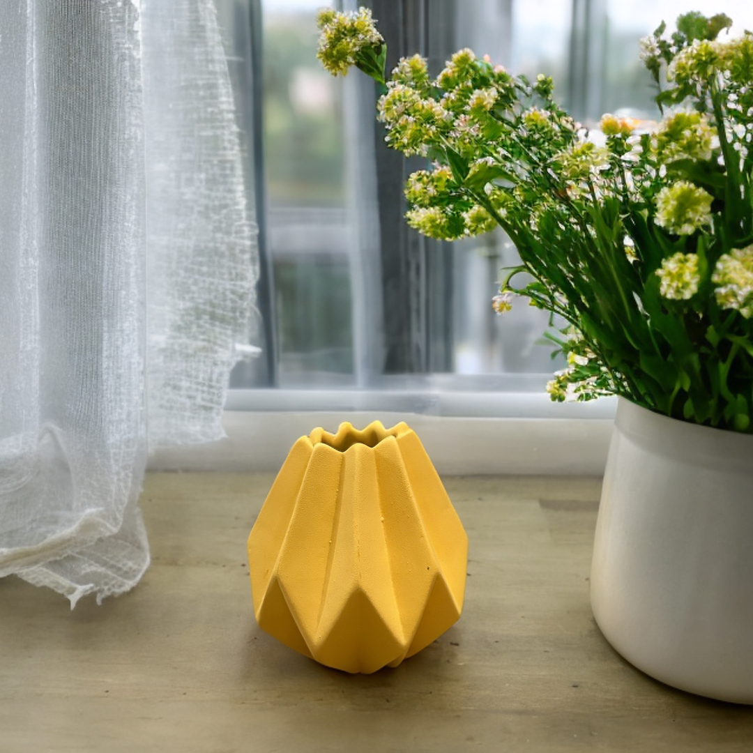 Yellow Nordic Matte Vase