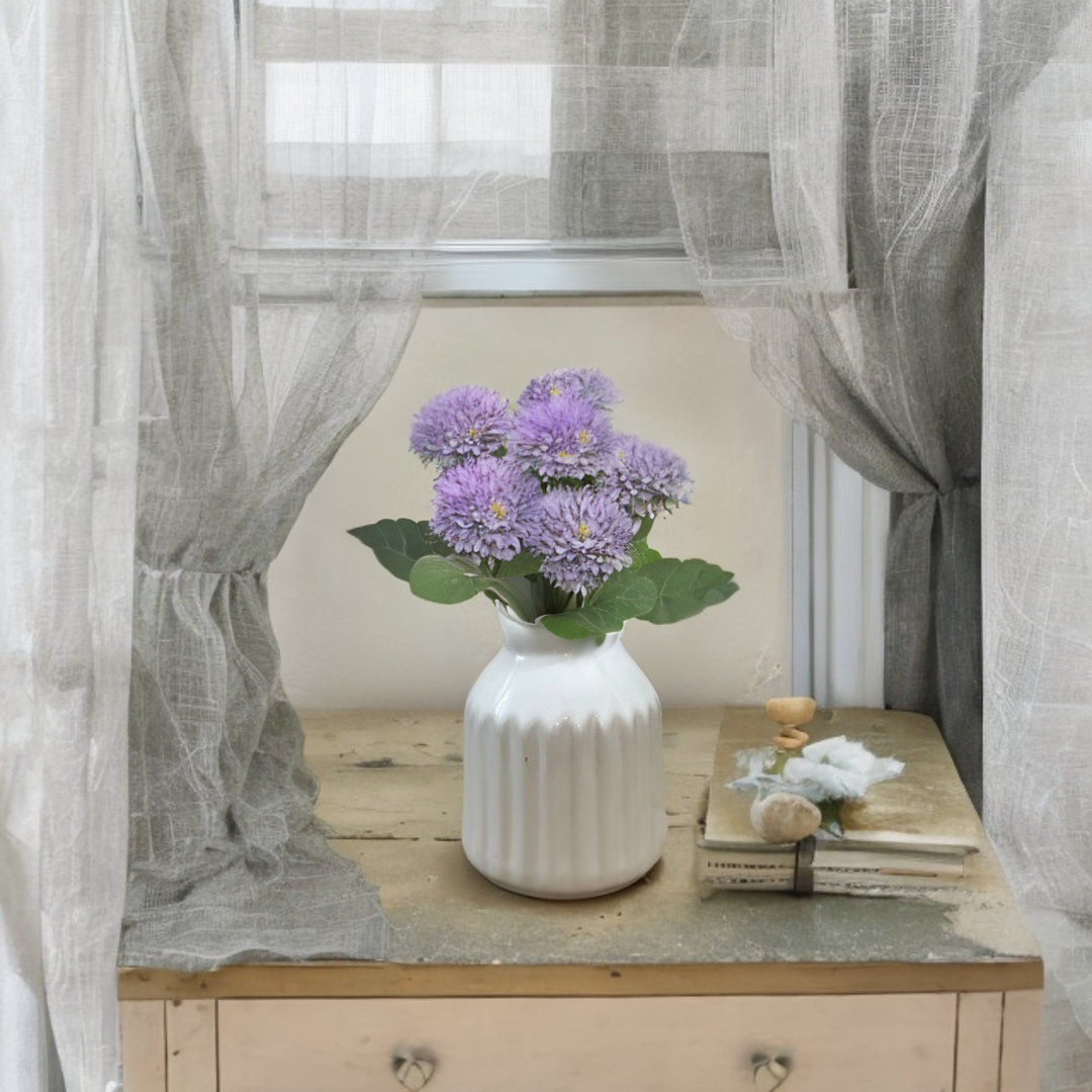 Textured Bud Vase White