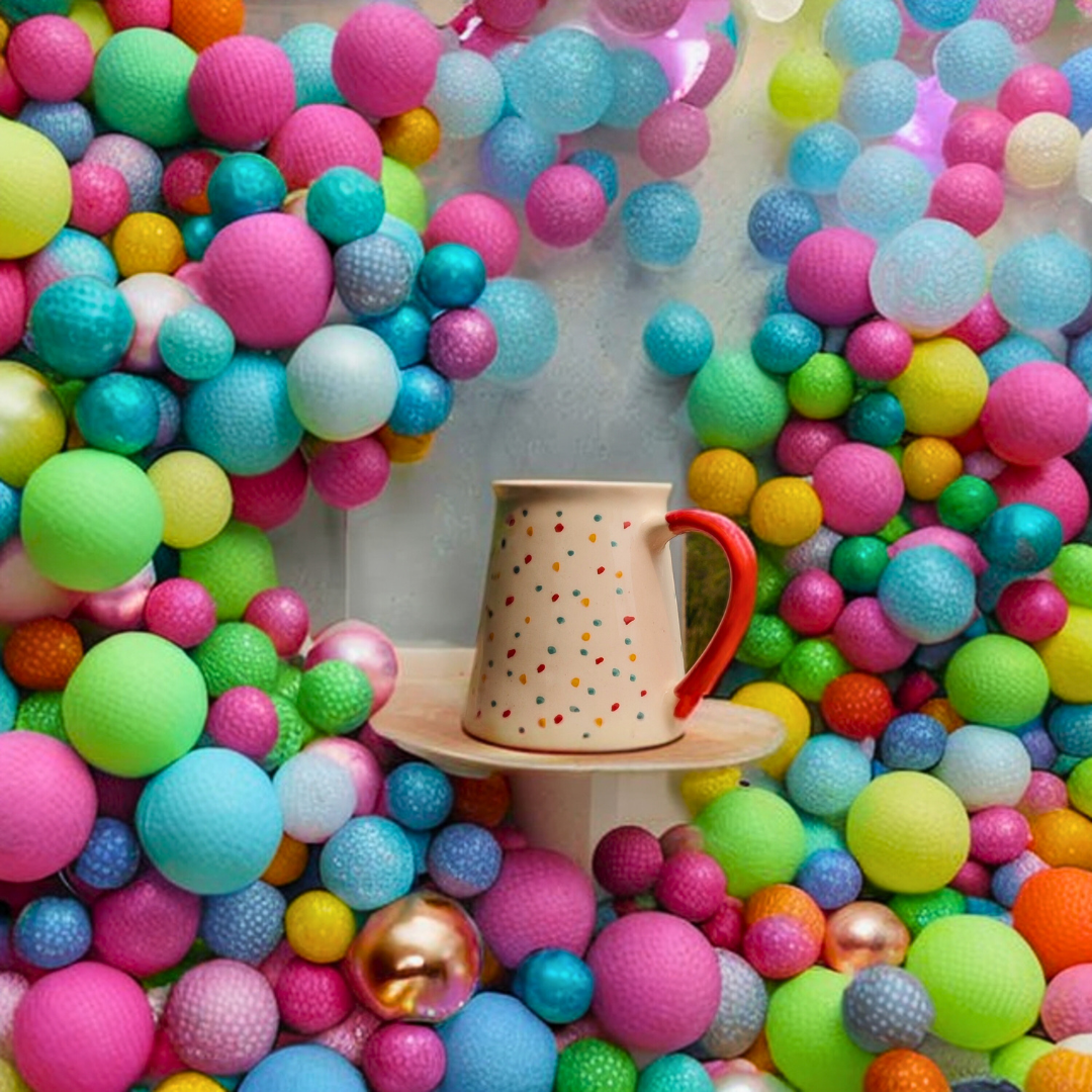 Polka Mug (Big Size) Ceramic Coffee Mug