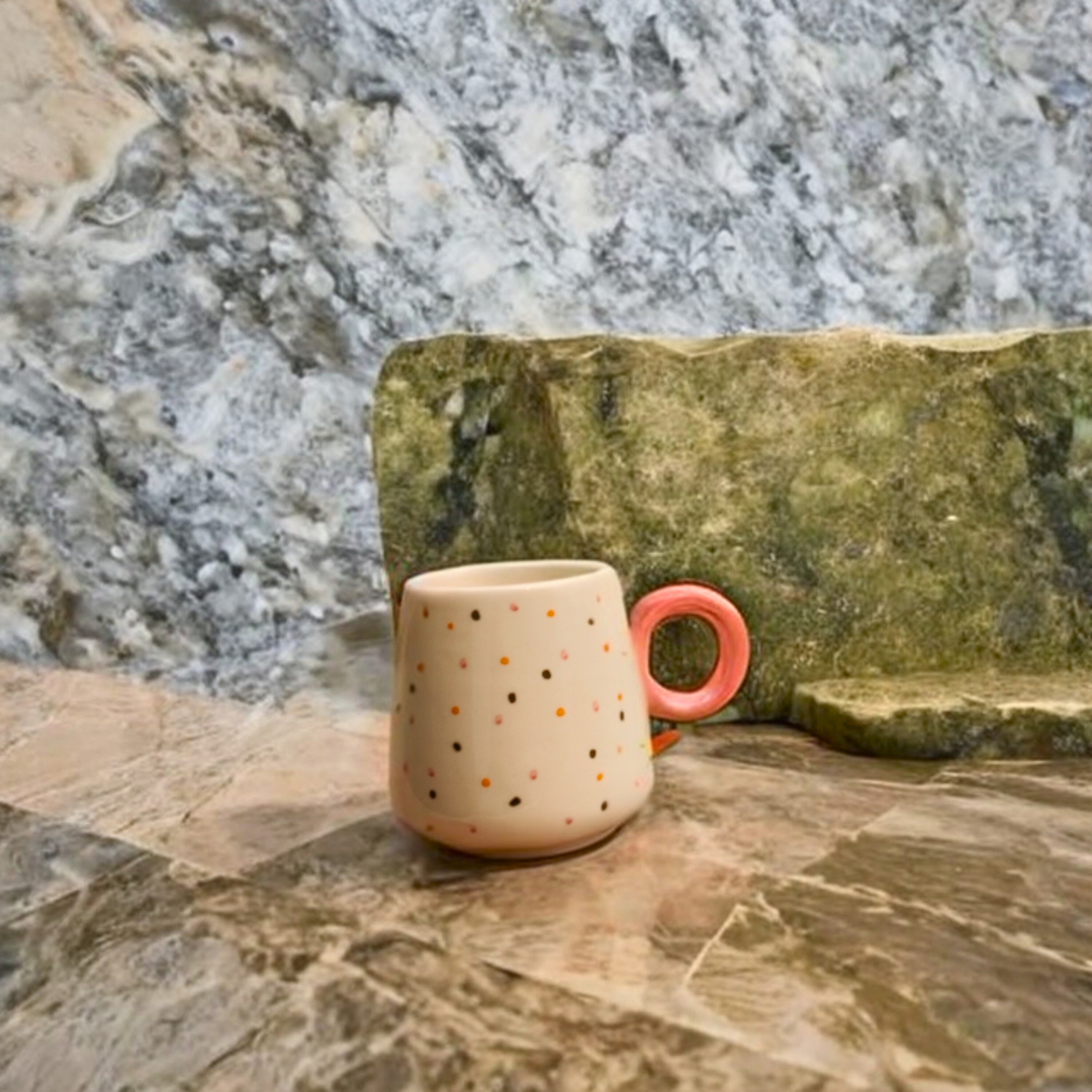 Polka Mug (Mini Print) Ceramic Coffee Mug