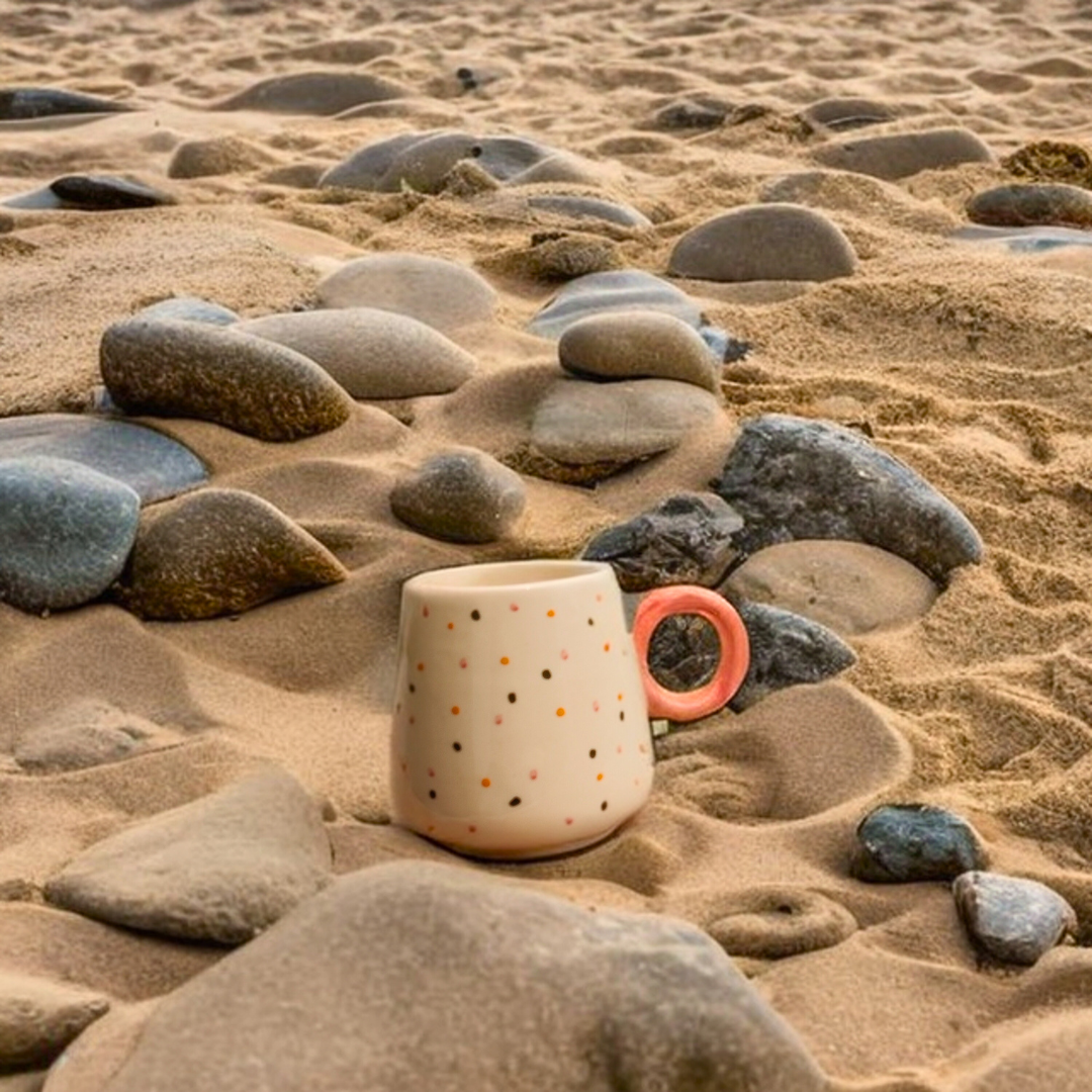 Polka Mug (Mini Print) Ceramic Coffee Mug